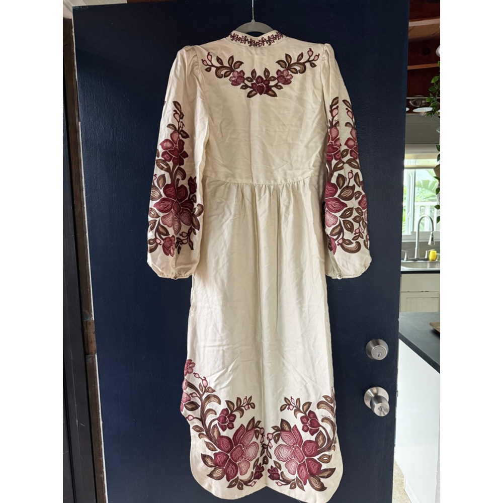 Sand Renata Floral Long Sleeve Midi Dress NWT - Picture 5 of 5